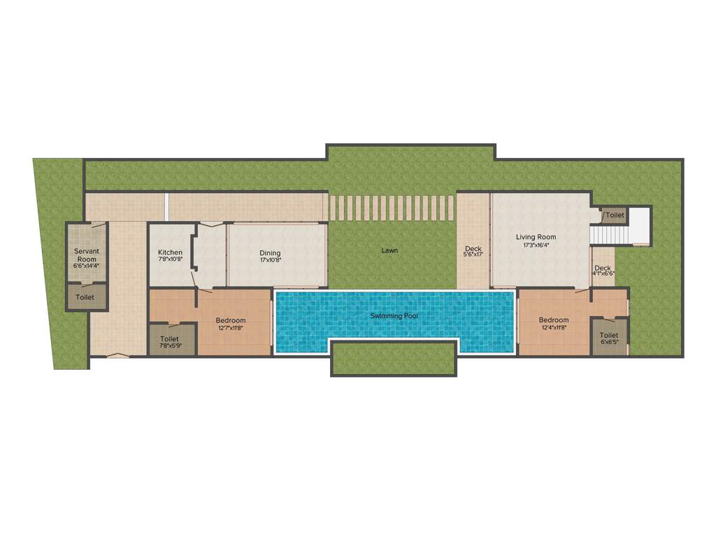 Ambuja Frangipani (4BHK+4T (2,527 sq ft) Servant Room 2527 sq ft)
