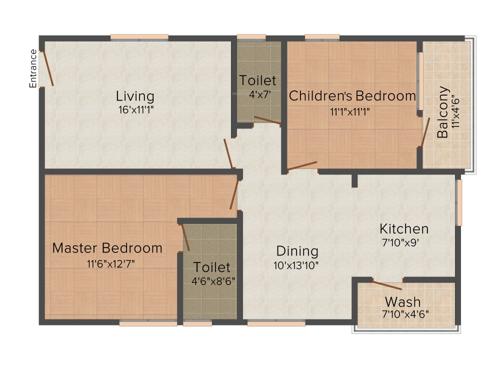RSRPPL Sai Spectra (2BHK+2T (1,200 sq ft) 1200 sq ft)