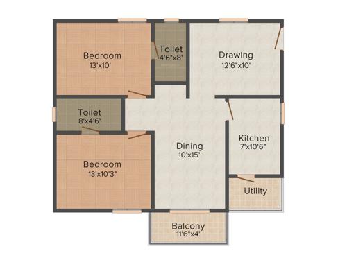 Bhavya Tulasi Vanam (2BHK+2T (1,135 sq ft) 1135 sq ft) Bhavya Tulasi Vanam (2BHK+2T (1,135 sq ft) 1135 sq ft)