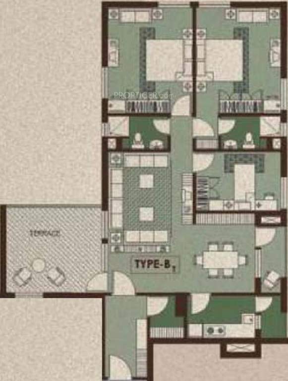 Belani Convent Corner (3BHK+3T (1,739 sq ft) 1739 sq ft)