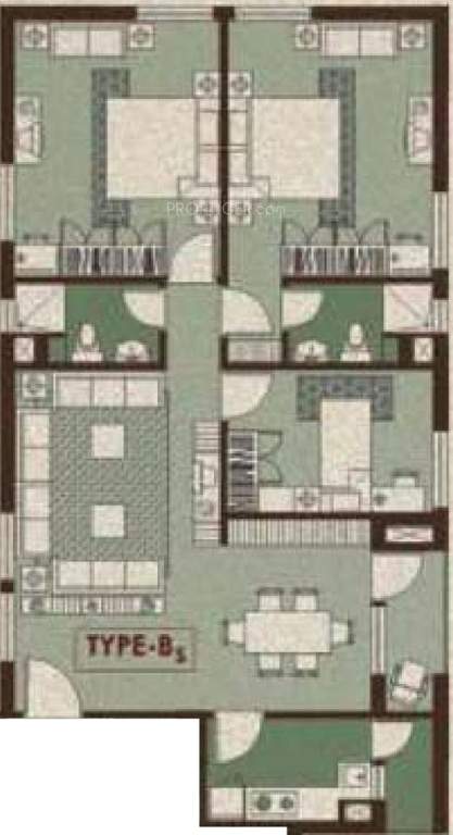 Belani Convent Corner (3BHK+3T (1,851 sq ft) 1851 sq ft)