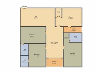 Legend Venkatesa (3BHK+3T (1,992 sq ft)   Pooja Room 1992 sq ft)