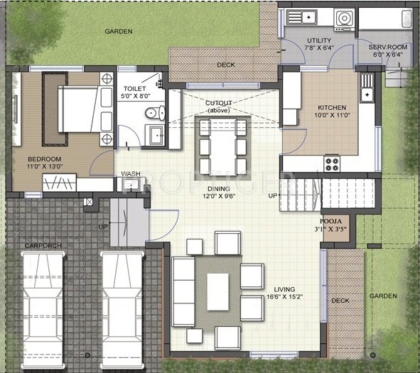 Voora Villa 96 (3BHK+3T (2,508 sq ft) Study Room 2508 sq ft)