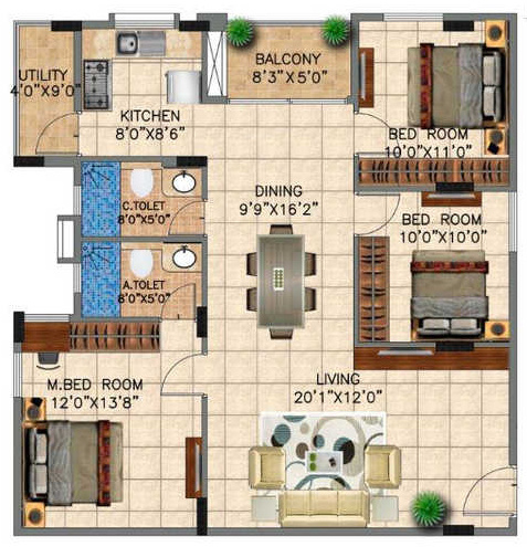 Vedant Vihas in Hulimavu, Bangalore - Price, Location Map, Floor Plan ...