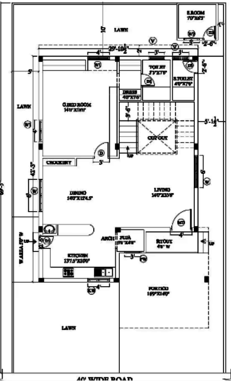  westwoods Floor Plan Ground Floor Plan
