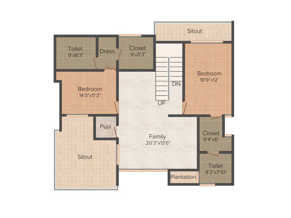 Alekhya Woods (4BHK+4T (4,370 sq ft) Servant Room 4370 sq ft)