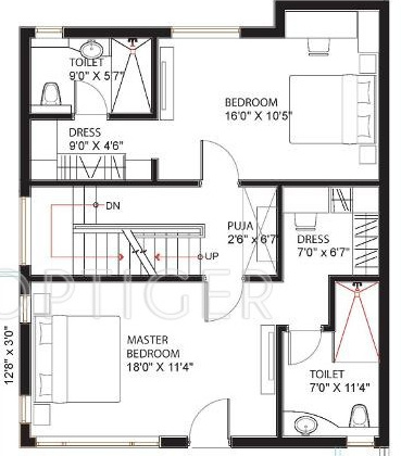  asteria villas Floor Plan Second Floor Plan