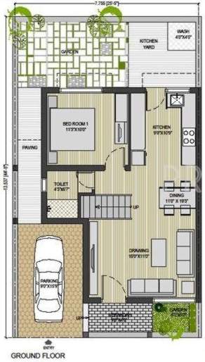  govardhan galaxy prime Floor Plan Lower Ground Floor Plan