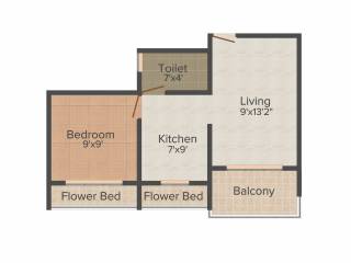 Royal Green Plaza (1BHK+1T (610 sq ft) 610 sq ft)