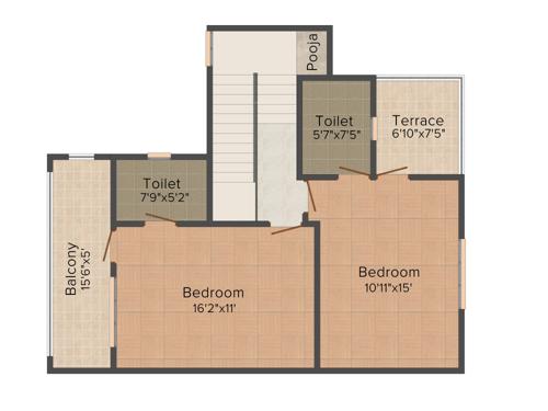 Galaxy Govardhan Galaxy (3BHK+3T (1,692 sq ft)   Pooja Room 1692 sq ft)