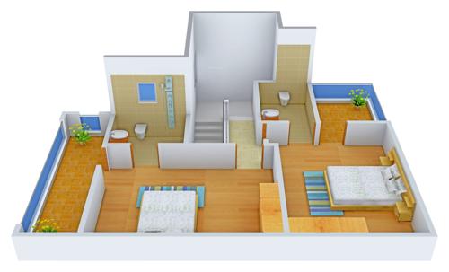 Galaxy Govardhan Galaxy (3BHK+3T (1,692 sq ft)   Pooja Room 1692 sq ft)