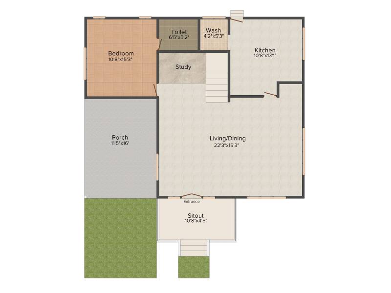 Kent Nalukettu Palm Villas (4BHK+4T (2,294 sq ft) + Study Room 2294 sq ft)