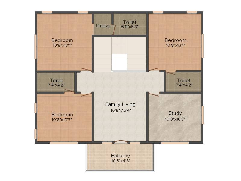 Kent Nalukettu Palm Villas (4BHK+4T (2,294 sq ft) + Study Room 2294 sq ft)
