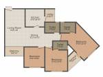 Hoysala Dzire (3BHK+3T (1,381 sq ft) 1381 sq ft)