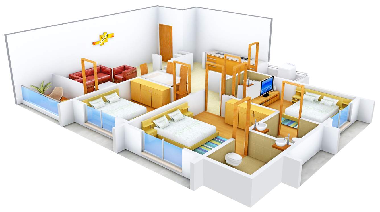 Popular Paradise (4BHK+4T (2,475 sq ft) 2475 sq ft)