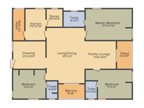 Thirumala Tranquil Towers (3BHK+3T (2,013 sq ft) 2013 sq ft)