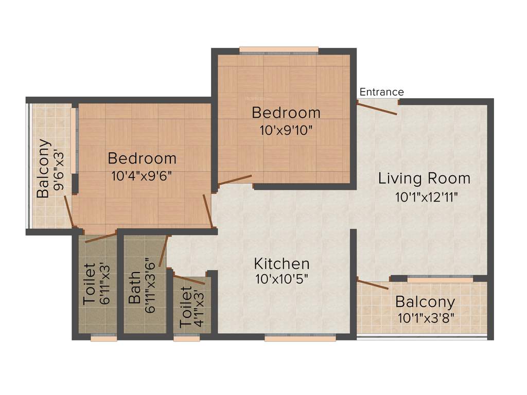 Kapil Dreams (2BHK+2T (760 sq ft) 760 sq ft)