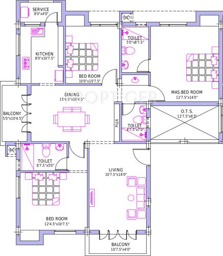 Viswams Viswams (3BHK+3T (1,210 sq ft)   Pooja Room 1210 sq ft)