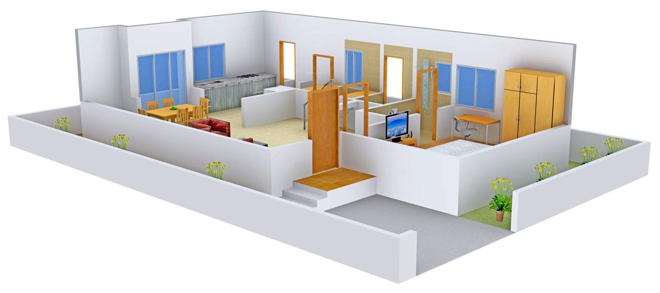 Oorjita Grand Vie II (3BHK+3T (1,958 sq ft) 1958 sq ft)