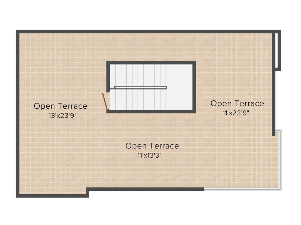 Oorjita Grand Vie II (3BHK+3T (1,958 sq ft) 1958 sq ft)