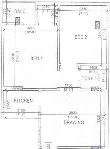 Star Rose (2BHK+1T (800 sq ft) 800 sq ft)