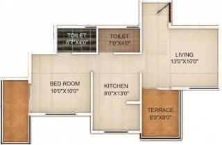 Nayan Mountscape (1BHK+1T (684 sq ft) 684 sq ft)