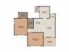 Icon Windsor Apartments (2BHK+2T (1,105 sq ft) 1105 sq ft)