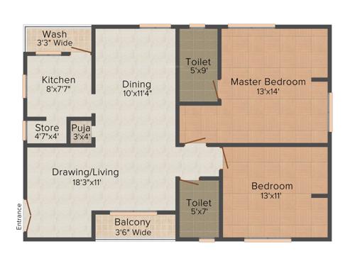Asvasidh Nest 2 (2BHK+2T (1,360 sq ft) Pooja Room 1360 sq ft) Asvasidh Nest 2 (2BHK+2T (1,360 sq ft) Pooja Room 1360 sq ft)