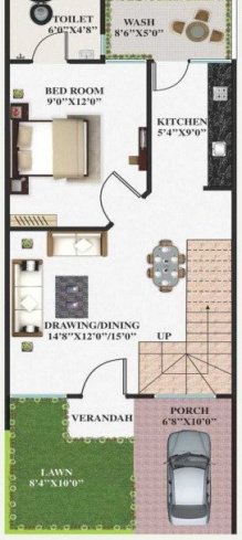 ganpati homes Floor Plan Ground Floor Plan