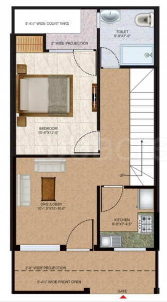  clouds-valley Floor Plan Ground Floor Plan