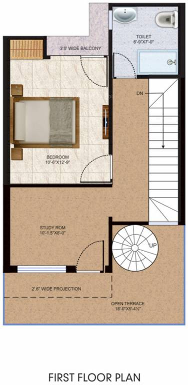 Pushpanjali Clouds Valley (2BHK+2T (907 sq ft) 907 sq ft)