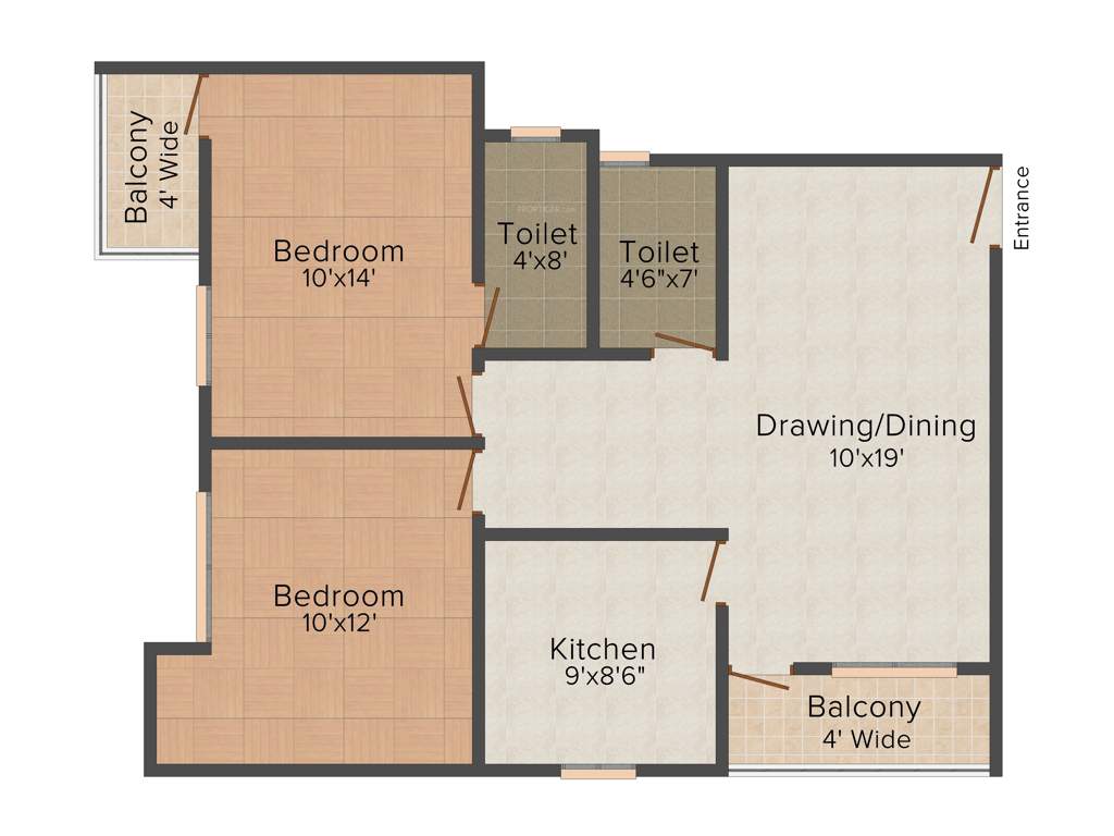 Surekha Vatika (2BHK+2T (995 sq ft) 995 sq ft)