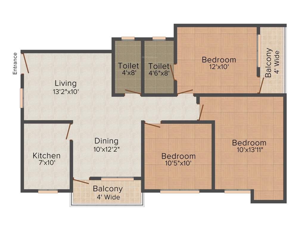 Surekha Vatika (3BHK+2T (1,190 sq ft) 1190 sq ft)