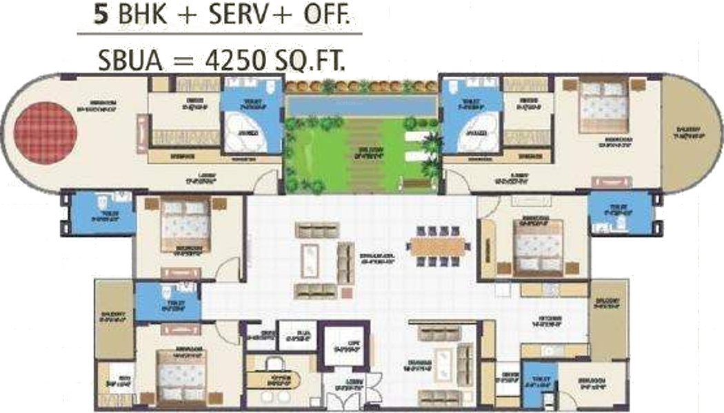 G S Build Samriddhi Seven Heaven (5BHK+5T (4,250 sq ft) + Servant Room 4250 sq ft)