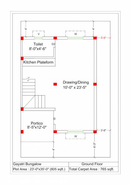  vastu-vihar Floor Plan Ground Floor Plan