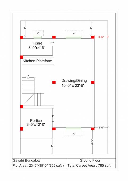  vastu vihar Floor Plan Ground Floor Plan