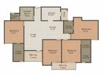 Globus Group Coral Woods 4BHK+4T (2,177 sq ft) + Servant Room