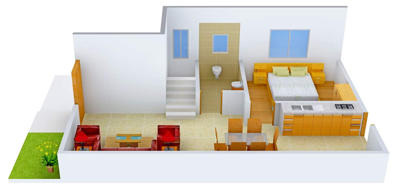 Pacifica Casa Lake Side (4BHK+4T (1,286 sq ft) 1286 sq ft)