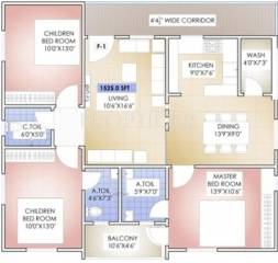 Concrete OU Colony (3BHK+3T (1,525 sq ft) 1525 sq ft) Concrete OU Colony (3BHK+3T (1,525 sq ft) 1525 sq ft)