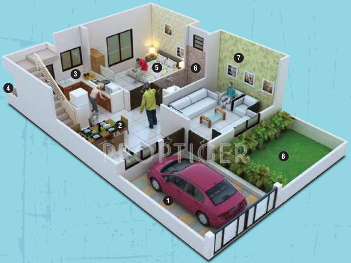 Kamal Bliss Villas (3BHK+3T (1,495 sq ft) 1495 sq ft)