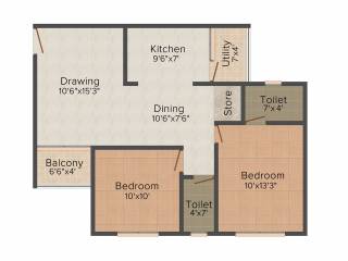 Binori Swastikkrut (2BHK+2T (1,080 sq ft) 1080 sq ft) Binori Swastikkrut (2BHK+2T (1,080 sq ft) 1080 sq ft)