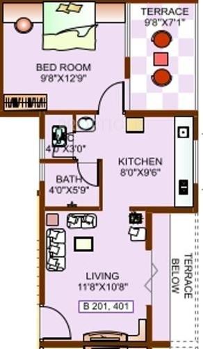 Polite Heritage (1BHK+1T (600 sq ft) 600 sq ft)