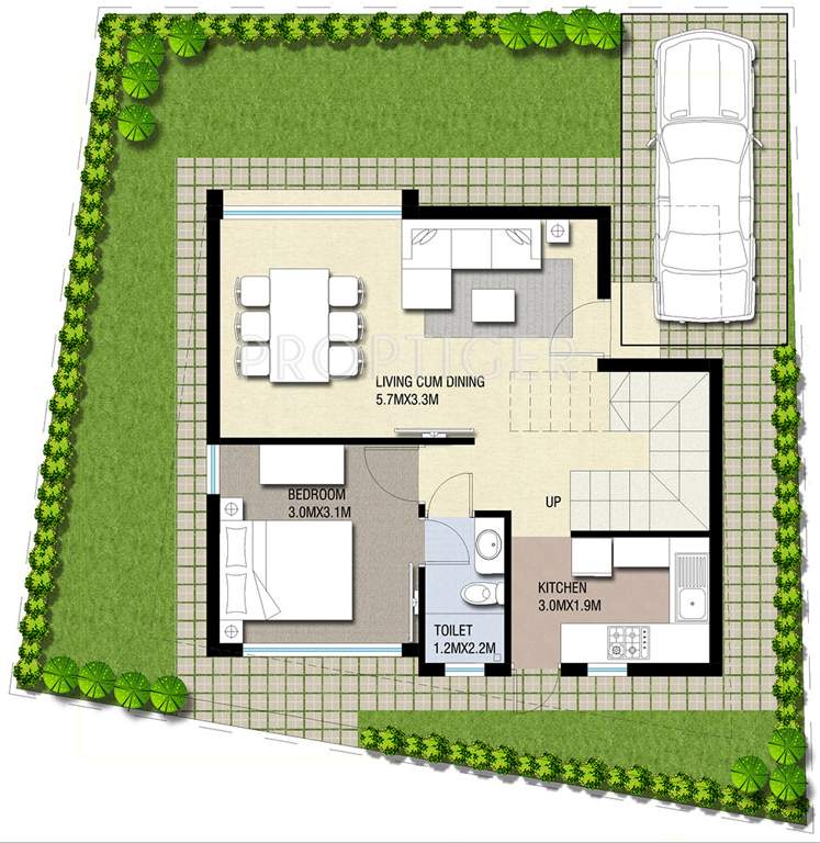 Nucleus Lavender (3BHK+3T (1,351 sq ft) 1351 sq ft)
