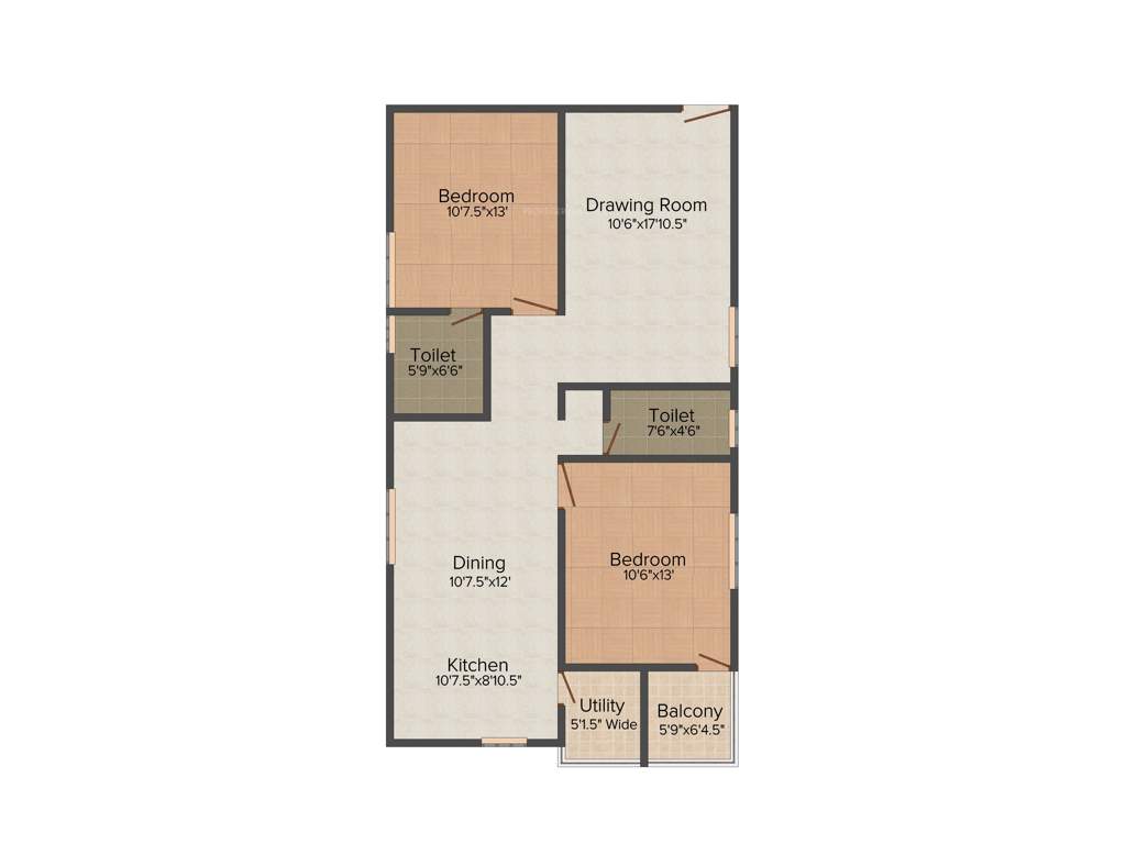 RSRPPL Four Seasons (2BHK+2T (1,250 sq ft) 1250 sq ft)