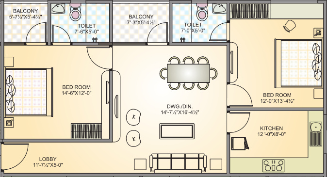 Upasna The Crest (2BHK+2T (1,157 sq ft) 1157 sq ft) Upasna The Crest (2BHK+2T (1,157 sq ft) 1157 sq ft)