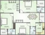 Upasna The Crest (3BHK+3T (1,701 sq ft) 1701 sq ft)