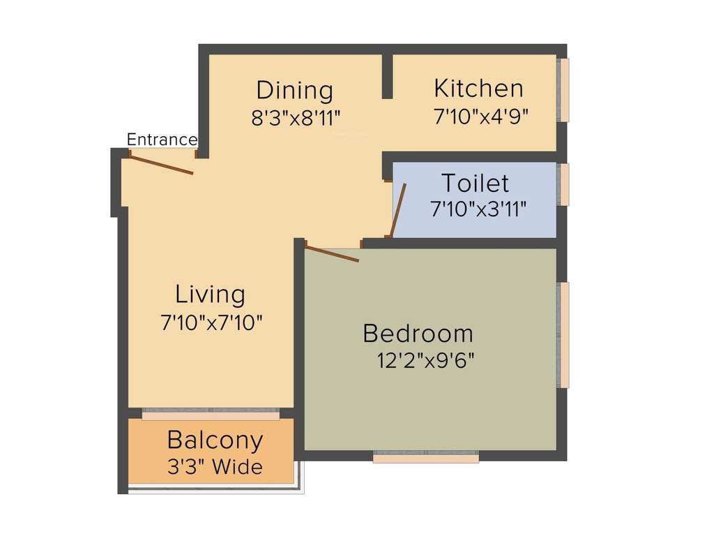 Swagat Skyline (1BHK+1T (590 sq ft) 590 sq ft)