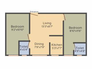Swagat Skyline (2BHK+1T (800 sq ft) 800 sq ft) Swagat Skyline (2BHK+1T (800 sq ft) 800 sq ft)