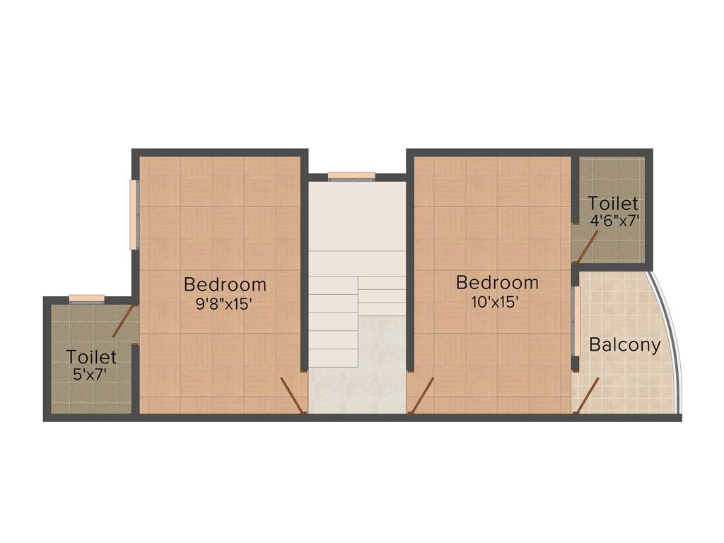 Om Construction And Builder Royal Homes (2BHK+2T (1,225 sq ft) 1225 sq ft)