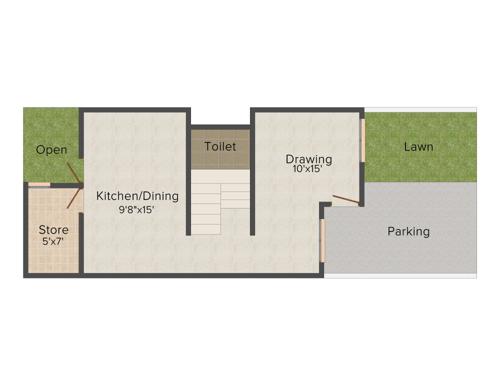 Om Construction And Builder Royal Homes (2BHK+2T (1,225 sq ft) 1225 sq ft)